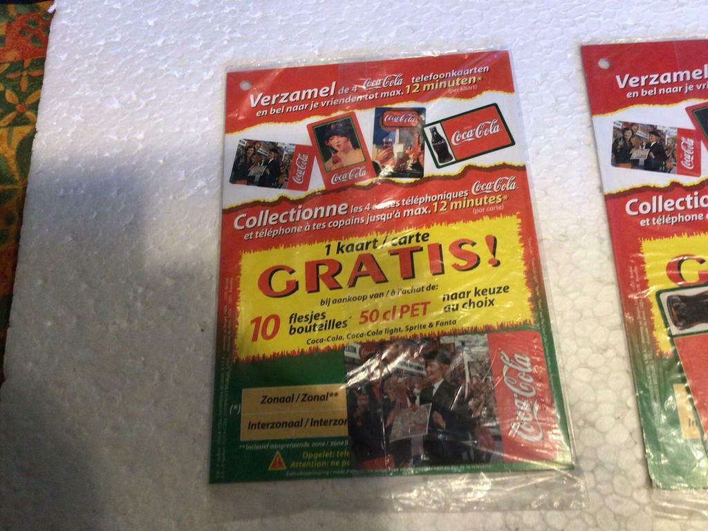 Cartes téléphoniques Coca Cola (w3), Enlèvement ou Envoi, Neuf, Ustensile