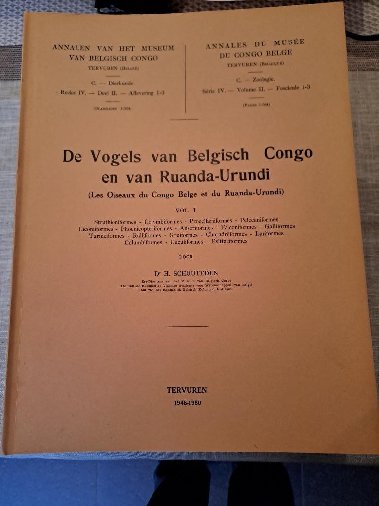 De Vogels van Belgisch Congo en van Ruanda-Urundi, Ophalen, Gelezen, Schouteden H.