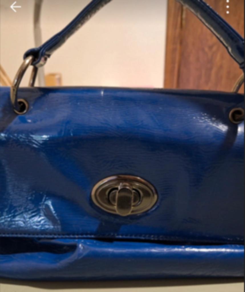 Handtas Marta Ponti, Ophalen of Verzenden, Gebruikt, Blauw, Handtas