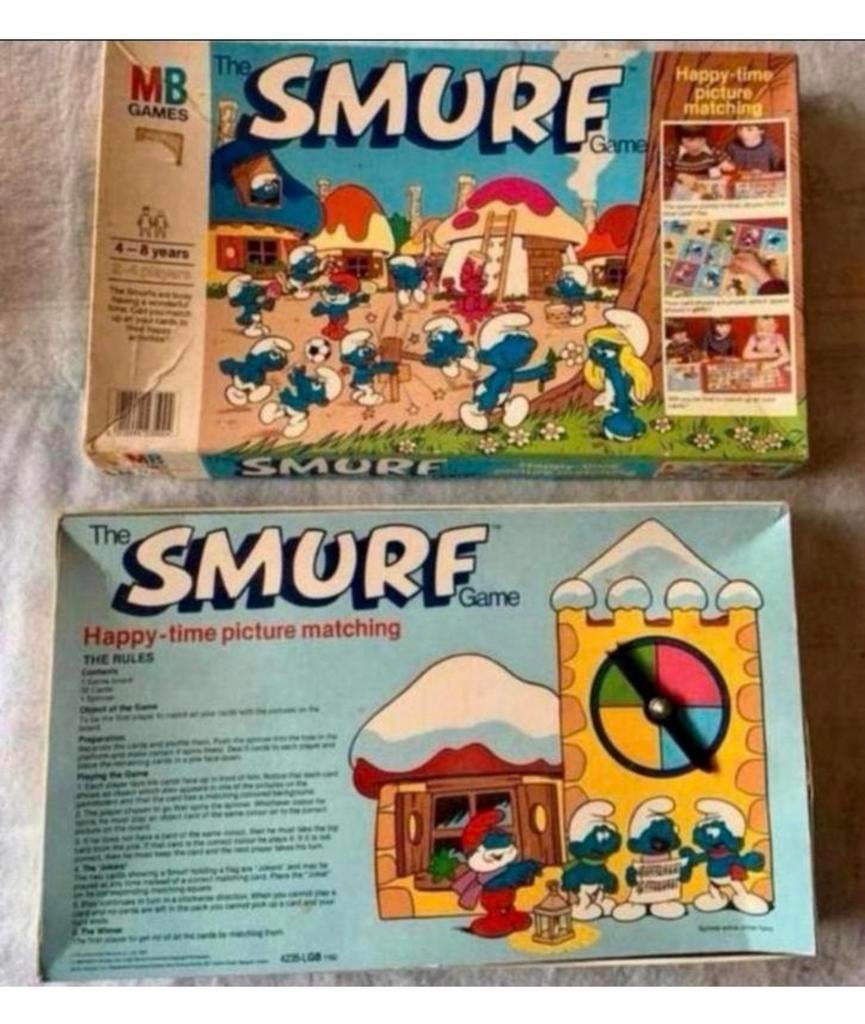 Old vintage 1981-1983 the Schtroumpf game - Jeu de plateau, Trois ou quatre joueurs, Enlèvement ou Envoi, Comme neuf