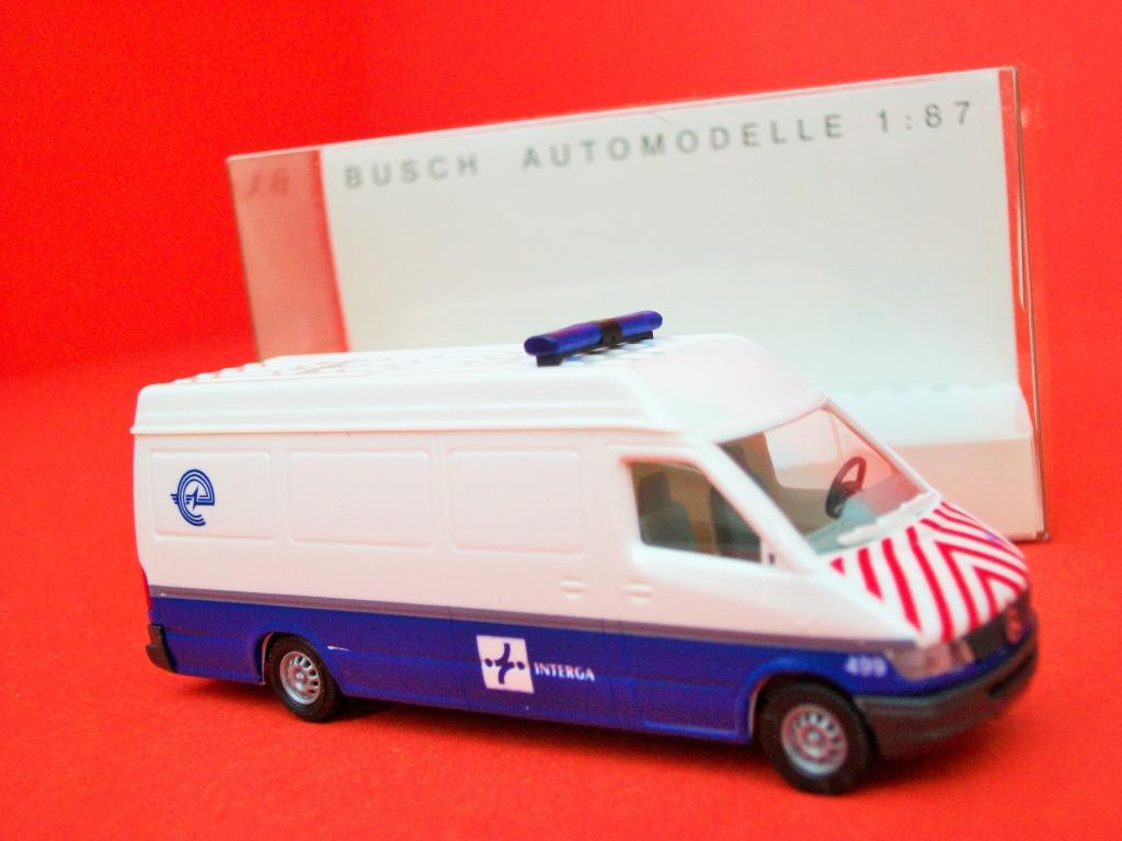 ELECTRABEL bestelwagen - BELGISCH VOERTUIG - BUSCH H0 - 1:87, Overige merken, Gelijkstroom of Wisselstroom, Overige typen, Nieuw