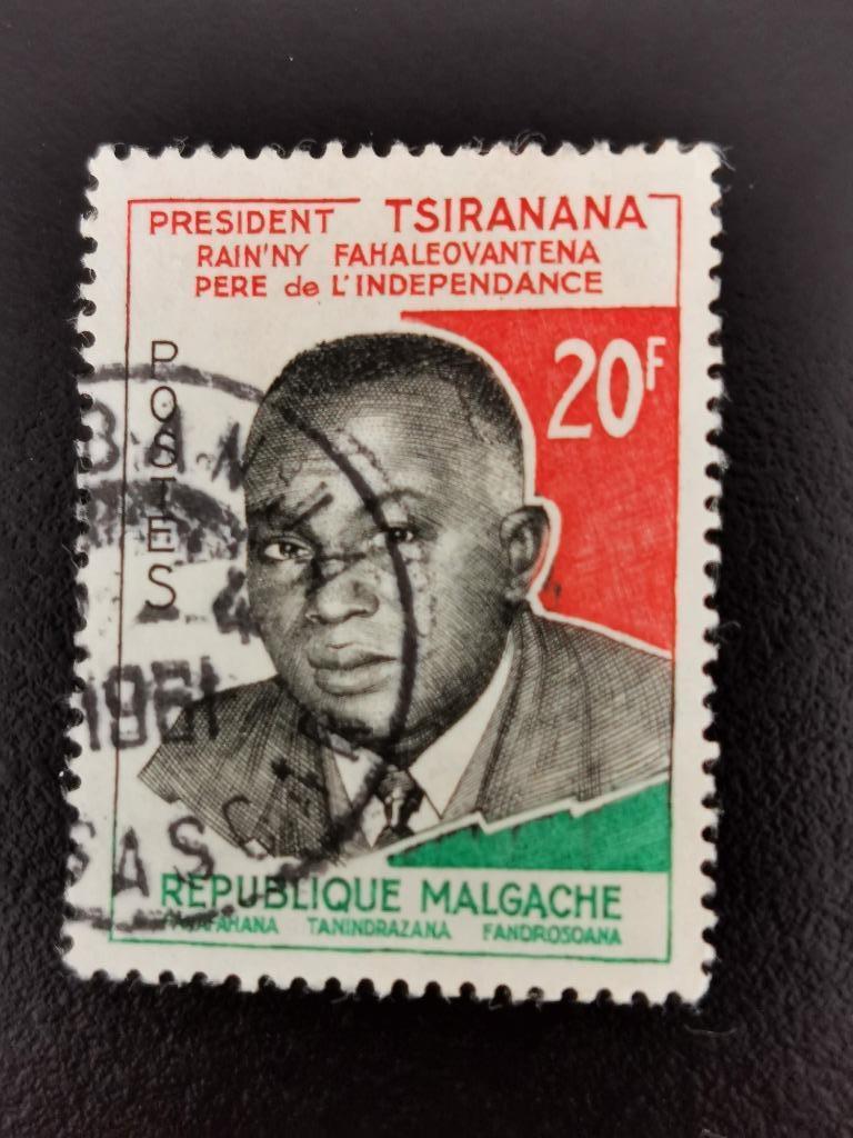 Madagascar 1960 - Président Tsiranana, Enlèvement ou Envoi, Autres pays, Affranchi