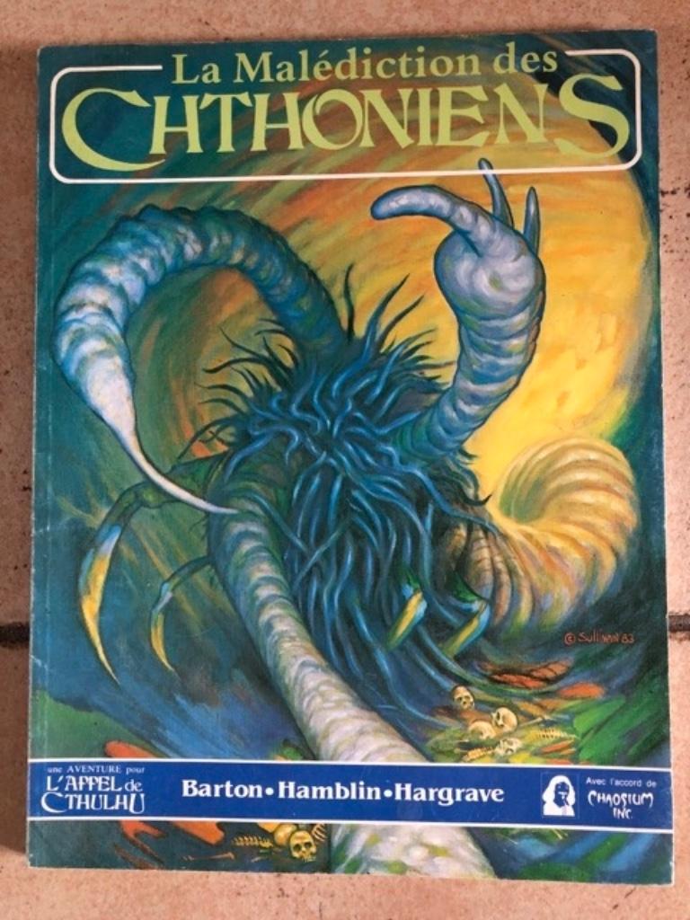 LA MALEDICTION DES CHTHONIENS - livre Jdr appel de Cthulhu, Enlèvement ou Envoi