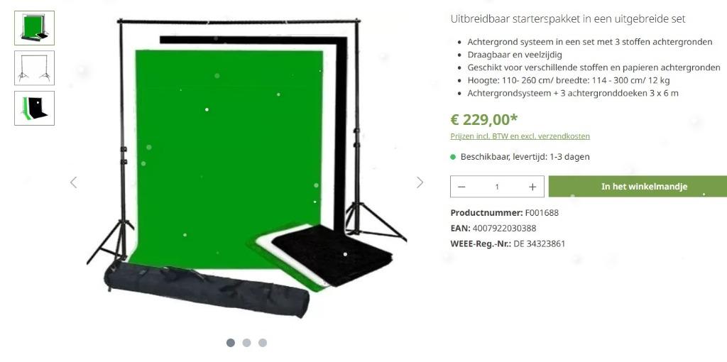 Bresser achtergrondset, Enlèvement, Neuf, Arrière-plan