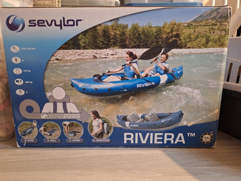 Opblaasbare kano sevylor riviera, Watersport en Boten, Kano's, Ophalen, Gebruikt