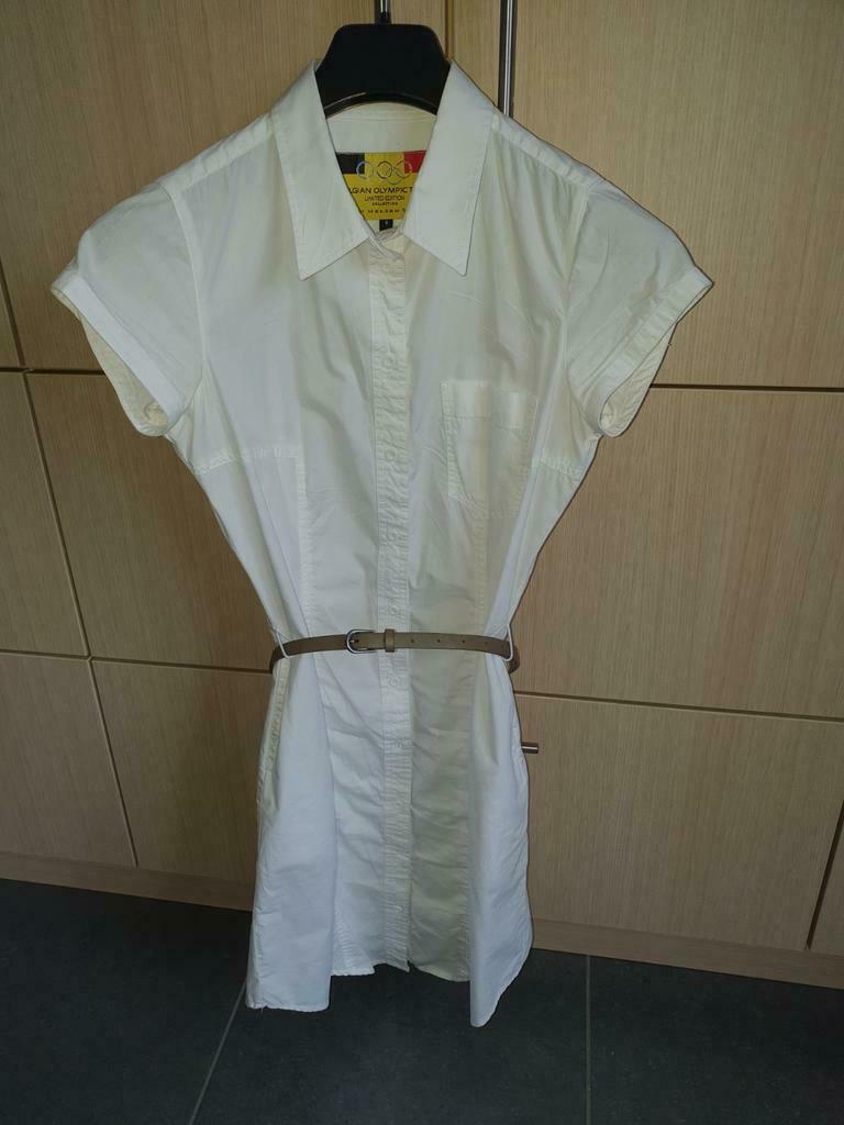 wit kleed met riem - JBC - maat 36, Ophalen, Zo goed als nieuw, Maat 36 (S), Wit