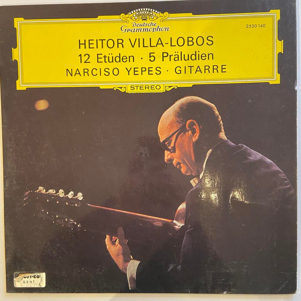 LP Villa-Lobos Gitaar Etuden - Preluden 1971, Ophalen of Verzenden, Kamermuziek