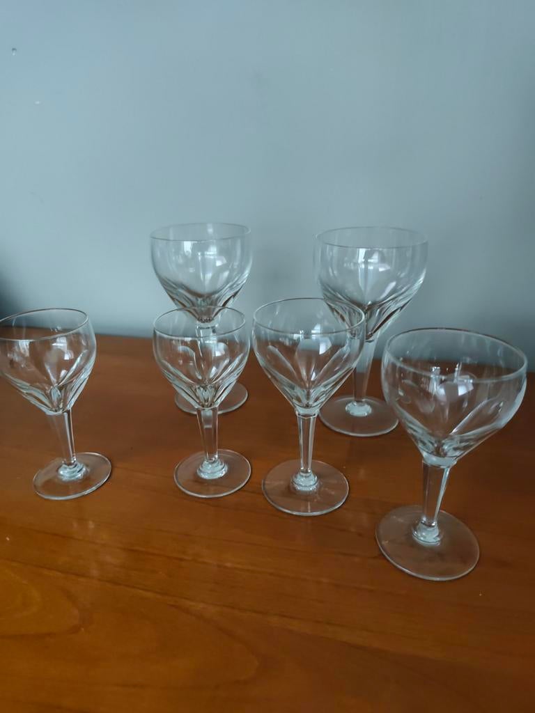 Set van 6 VSL Gevaert- of Gondola-glazen, Antiek en Kunst, Ophalen of Verzenden
