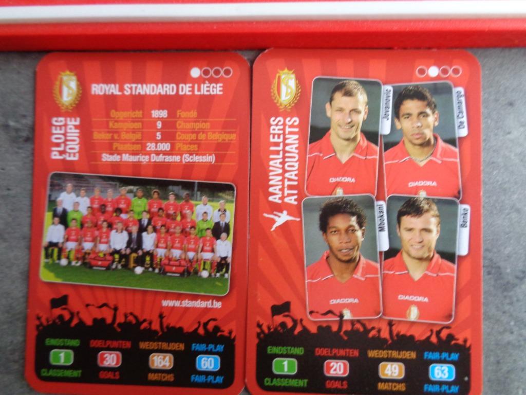 GOALGETTER  2 CARTES STANDARD DE LIEGE, Hobby & Loisirs créatifs, Autocollants & Images, Enlèvement ou Envoi