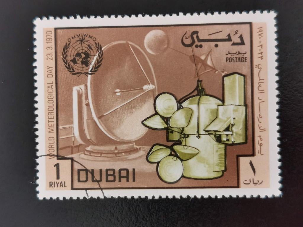 Dubaï 1970 - météorologie, Enlèvement ou Envoi, Affranchi, Moyen-Orient