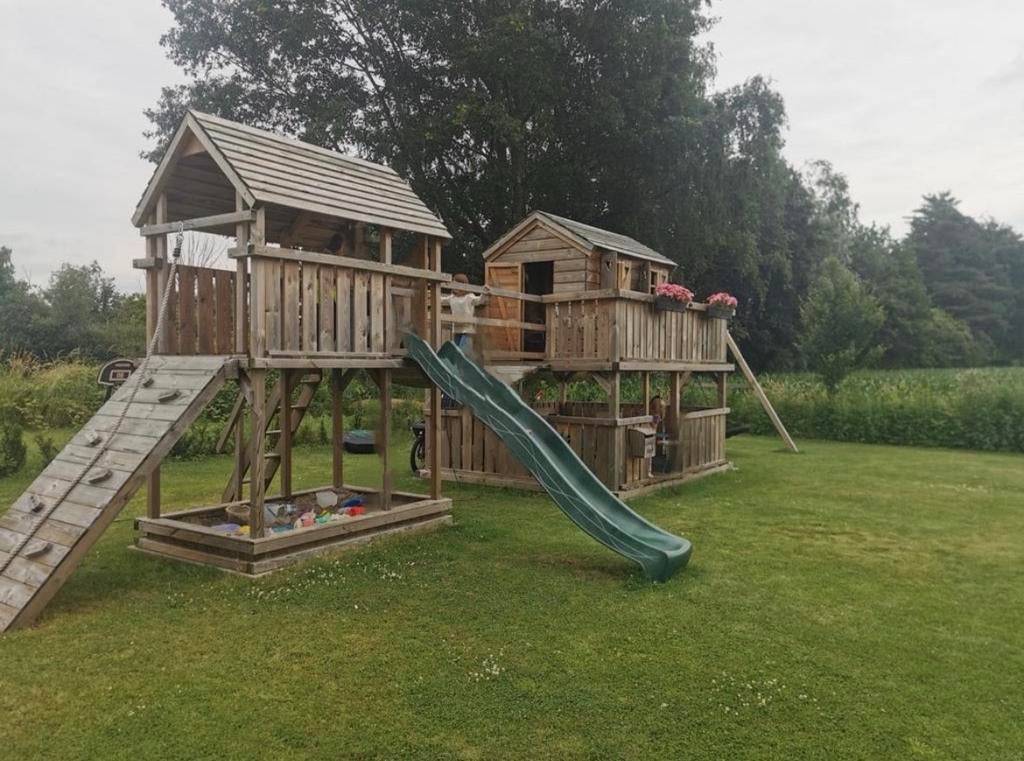 Houten speelhuis, Enlèvement, Utilisé, Bac à sable