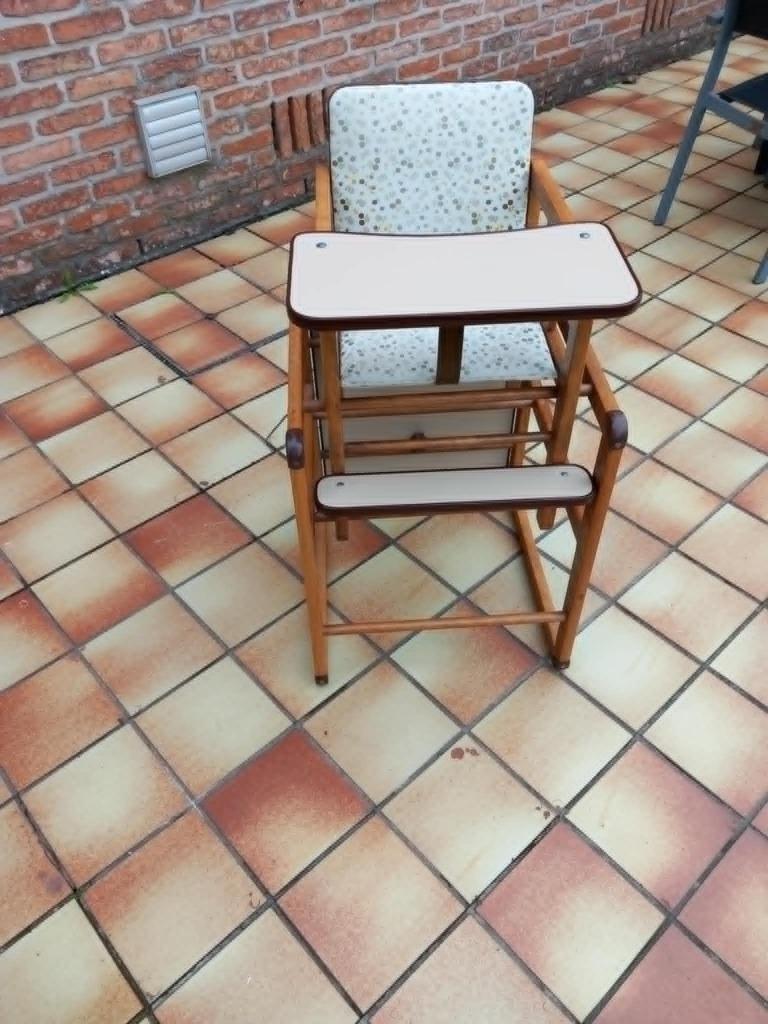 Retro eetstoel, Kinderen en Baby's, Kinderstoelen, Ophalen, Gebruikt