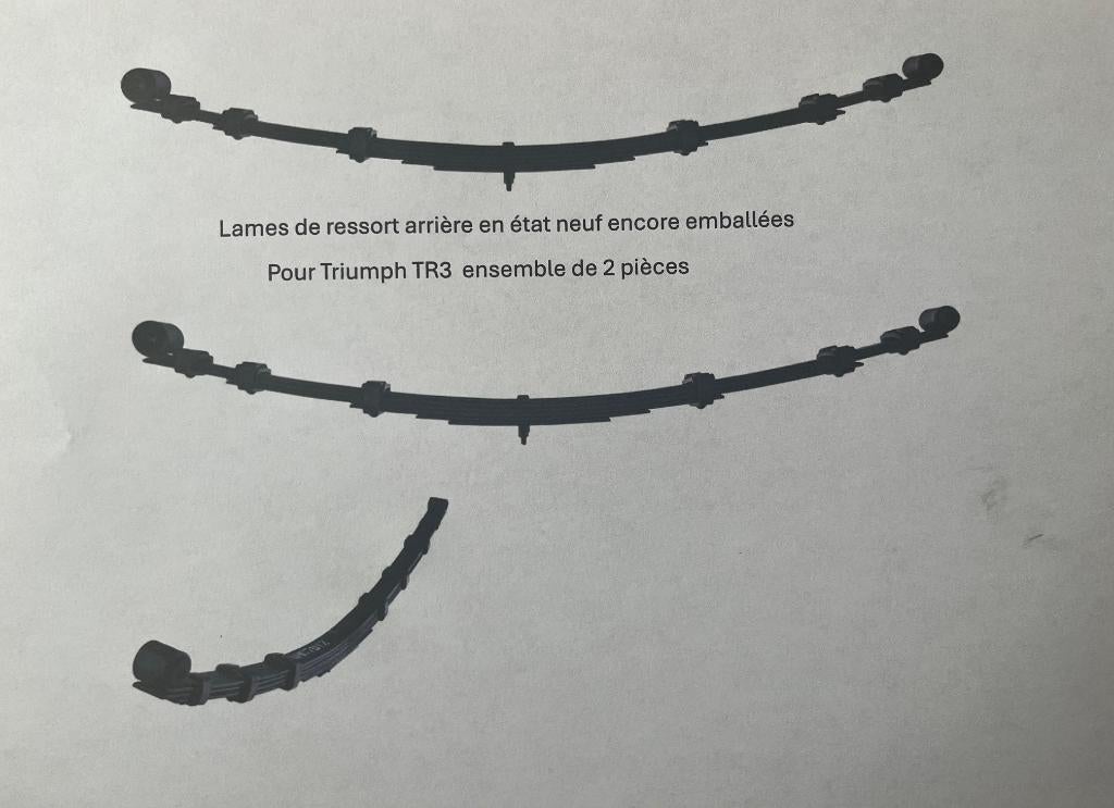 triumph TR3 A    veerbladen, Motoren, Ophalen, Nieuw