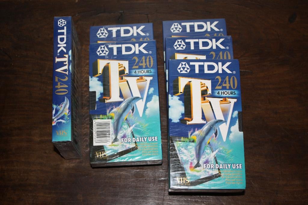 Nieuwe lege videocassettes TDK 4h (6 stuks), Cd's en Dvd's, Ophalen of Verzenden, Nieuw in verpakking, Overige genres