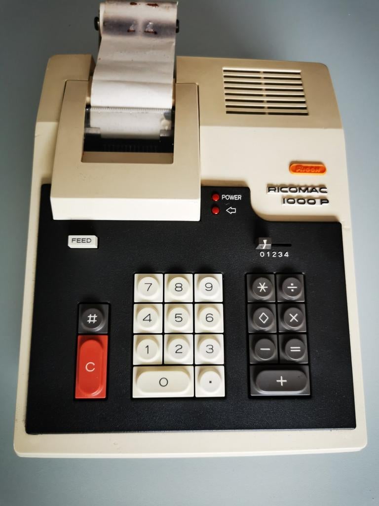 Machine à calculer Ricoh avec ticket imprimante, Ophalen of Verzenden