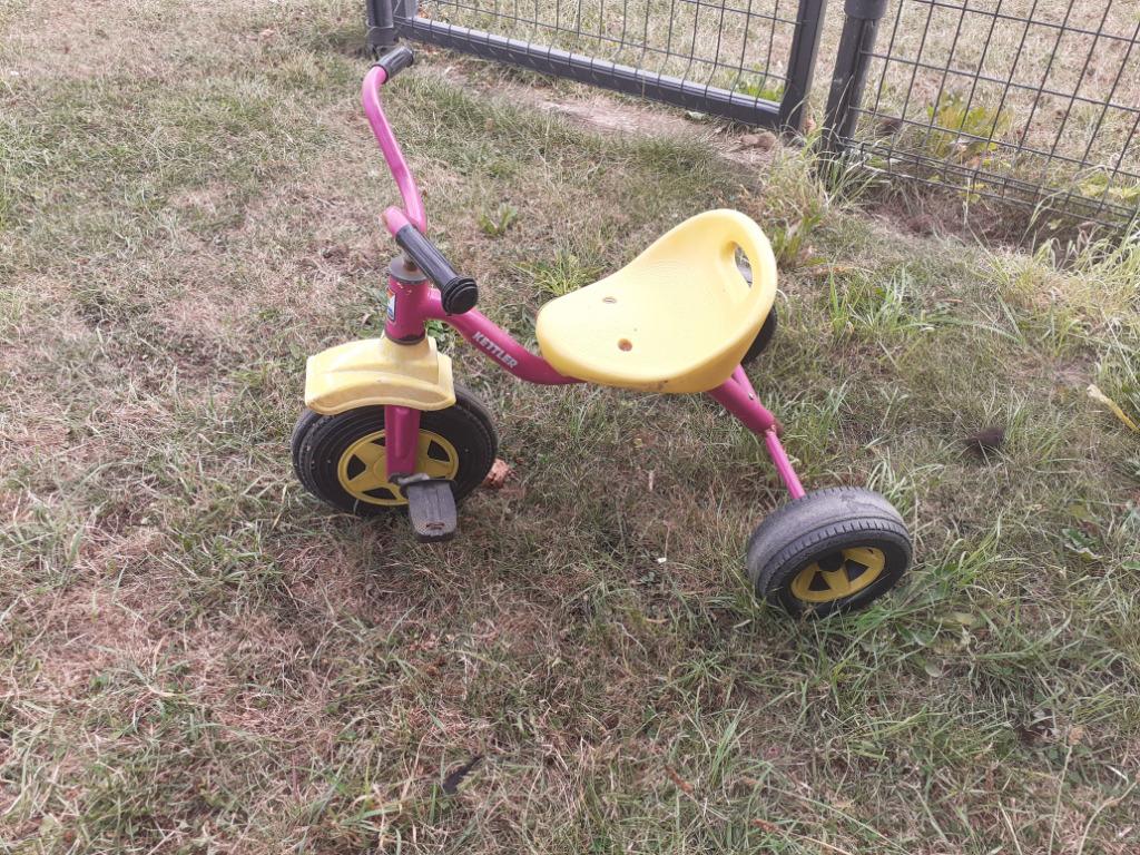 tricycle jeune enfant, Enlèvement, Utilisé