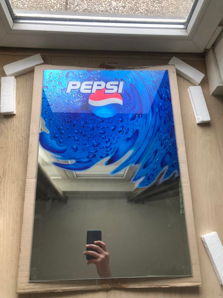 Reclamespiegel Pepsi Cola., Verzamelen, Merken en Reclamevoorwerpen, Ophalen, Zo goed als nieuw, Verpakking