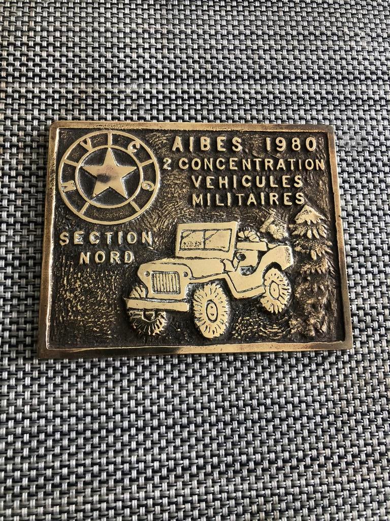plaque concentration mvcg 1980 jeep Willys, Enlèvement, Emblème ou Badge