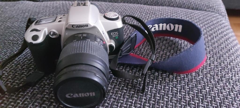 Canon EOS 500 N, Audio, Tv en Foto, Ophalen, Zo goed als nieuw, Canon