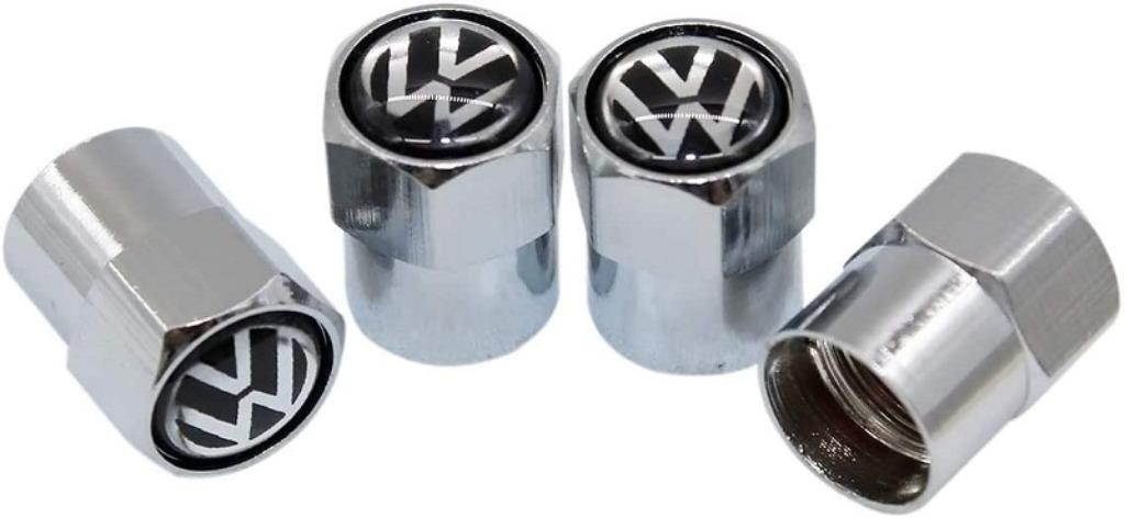 VW Volkswagen metalen ventieldopjes auto, Ophalen of Verzenden