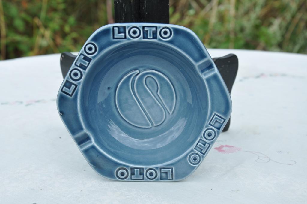 cendrier publicitaire lotto bleu, Ophalen of Verzenden, Zo goed als nieuw, Overige typen