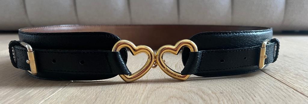 Riem Moschino, 80 tot 90 cm, 3 tot 5 cm, Tailleriem, Zo goed als nieuw
