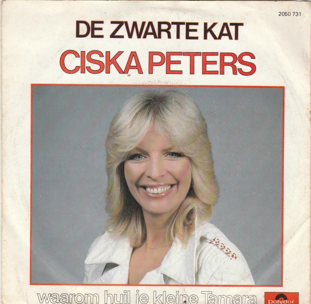 45T: Ciska Peters: De zwarte kat, CD & DVD, Vinyles | Néerlandophone, Utilisé, Autres formats, Enlèvement ou Envoi