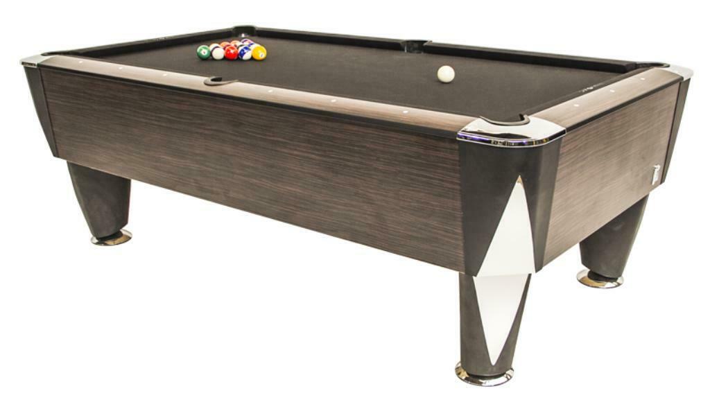 pooltafel Sam, kleur: donkerbruin -> Zaterdag Open !, Sport en Fitness, Biljarten en Poolen, Ophalen of Verzenden, Nieuw, Pooltafel