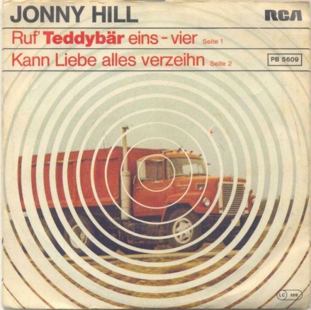 Jonny Hill – Ruf Teddybär eins-vier - Single, Enlèvement ou Envoi, Utilisé, Pop