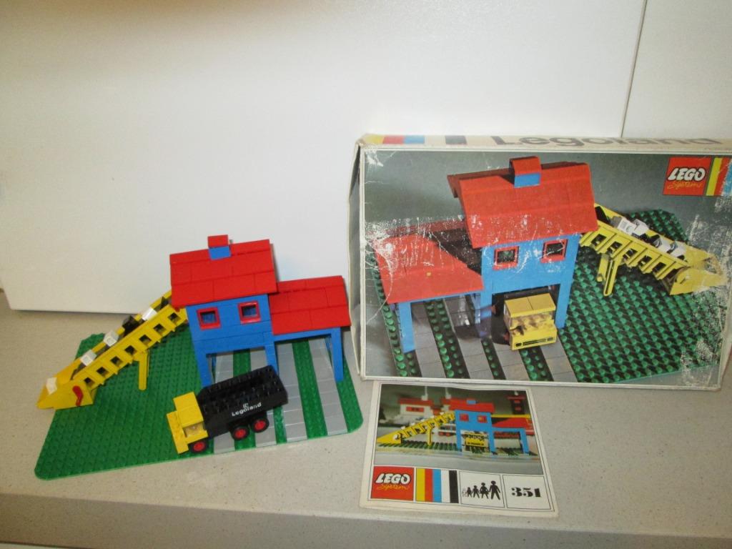 Lego nr. 351 van 1971 Laadbak met vrachtwagen, Kinderen en Baby's, Speelgoed | Duplo en Lego, Gebruikt, Lego, Complete set, Ophalen of Verzenden