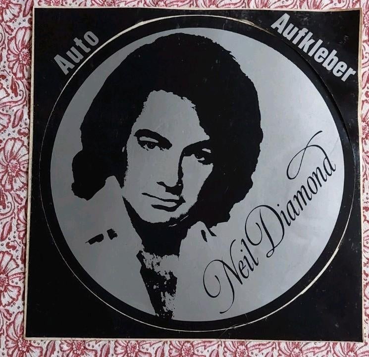 Grote sticker Neil Diamond, Ophalen of Verzenden, Zo goed als nieuw, Film, Tv of Omroep