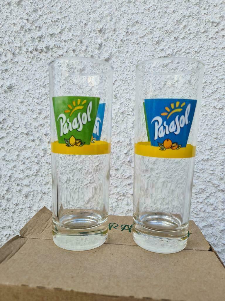 Lot de 6 verres PARASOL, Enlèvement, Comme neuf, Verre à soda