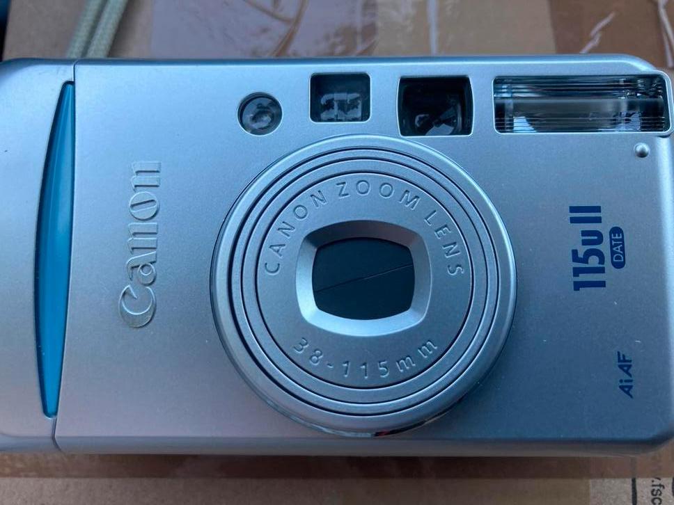 Canon Sure Shot 115 u II prima zoom- analoog & zilverkleurig, Ophalen of Verzenden, Zo goed als nieuw, Canon