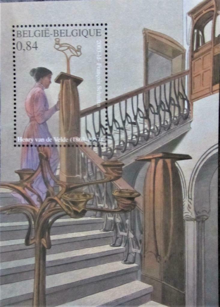 POSTZEGELS BELGIË- HENRY VAN DE VELDE **  BL 101, Ophalen of Verzenden, Postfris, Overige thema's