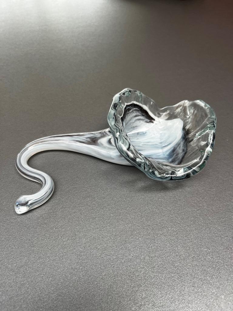 Geblazen glazen servethouder van de Glasfabriek van Monschau, Antiek en Kunst, Ophalen