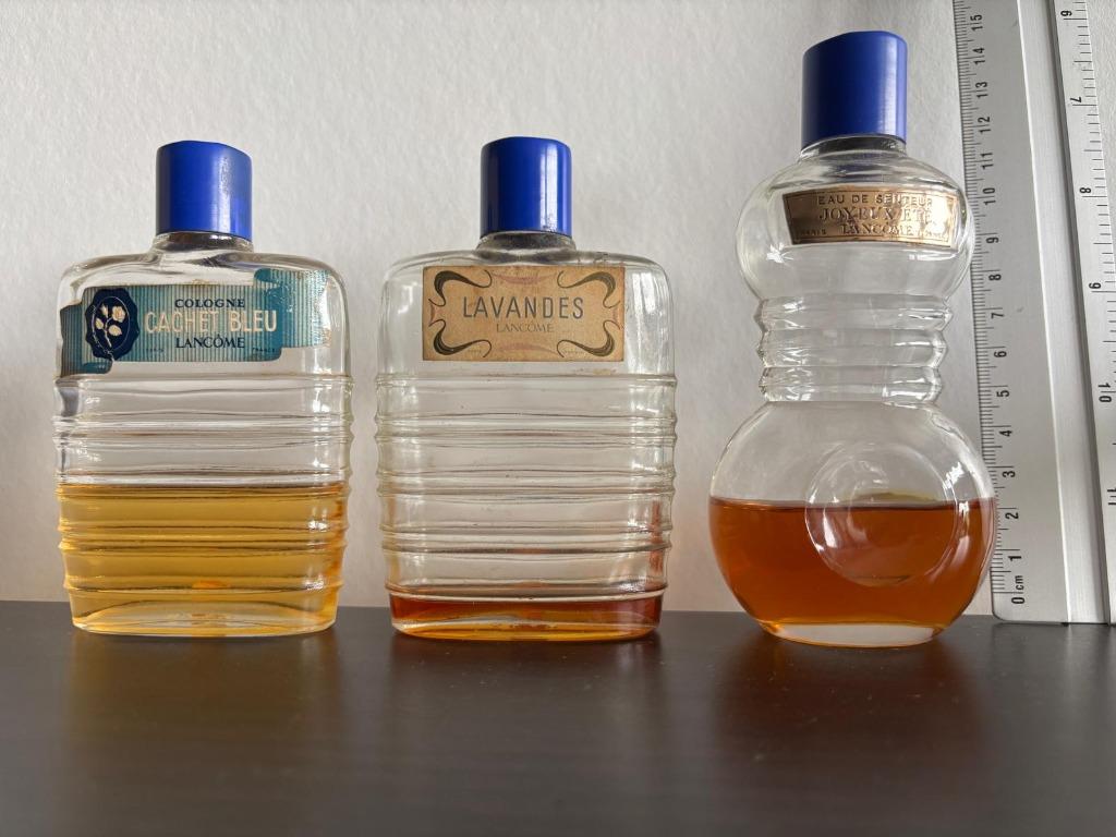 Trio de parfums Lancôme vintage exceptionnel, Enlèvement ou Envoi, Utilisé, Bouteille de parfum, Plein
