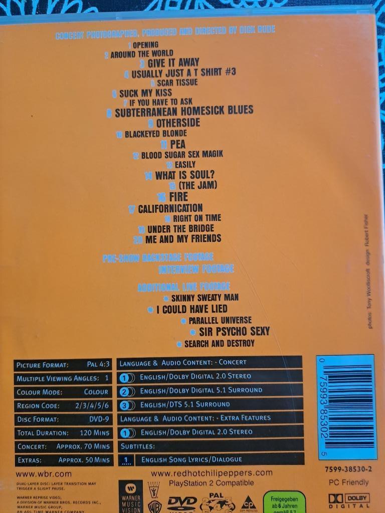 DVD Music Red Hot chili PEppers OFF The Map, Ophalen of Verzenden, Zo goed als nieuw, Muziek en Concerten