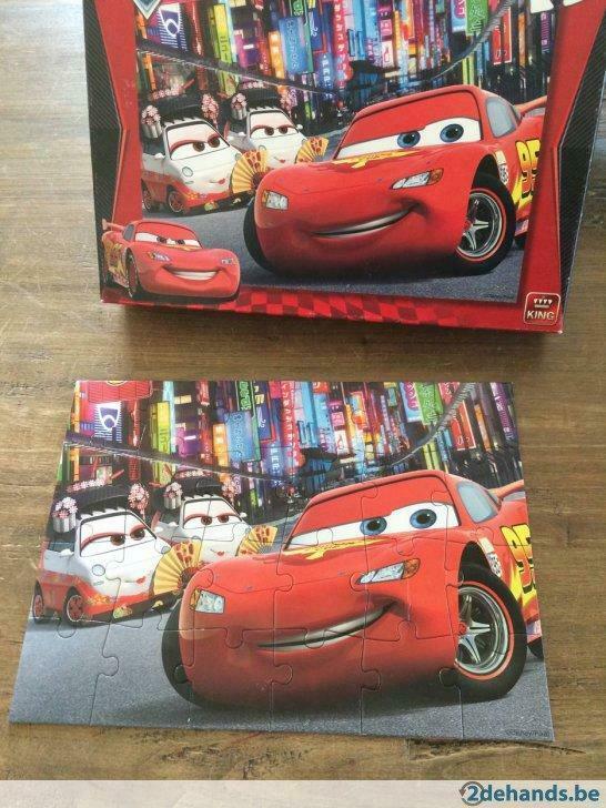 Puzzel cars 24 stukken. Puzzel in hele mooie staat., Kinderen en Baby's, Speelgoed | Kinderpuzzels, Ophalen of Verzenden, Gebruikt