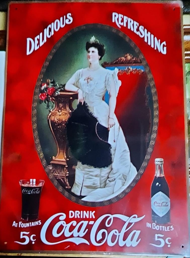 Plaque coca cola 35 sur 24cm, Collections, Enlèvement ou Envoi, Comme neuf