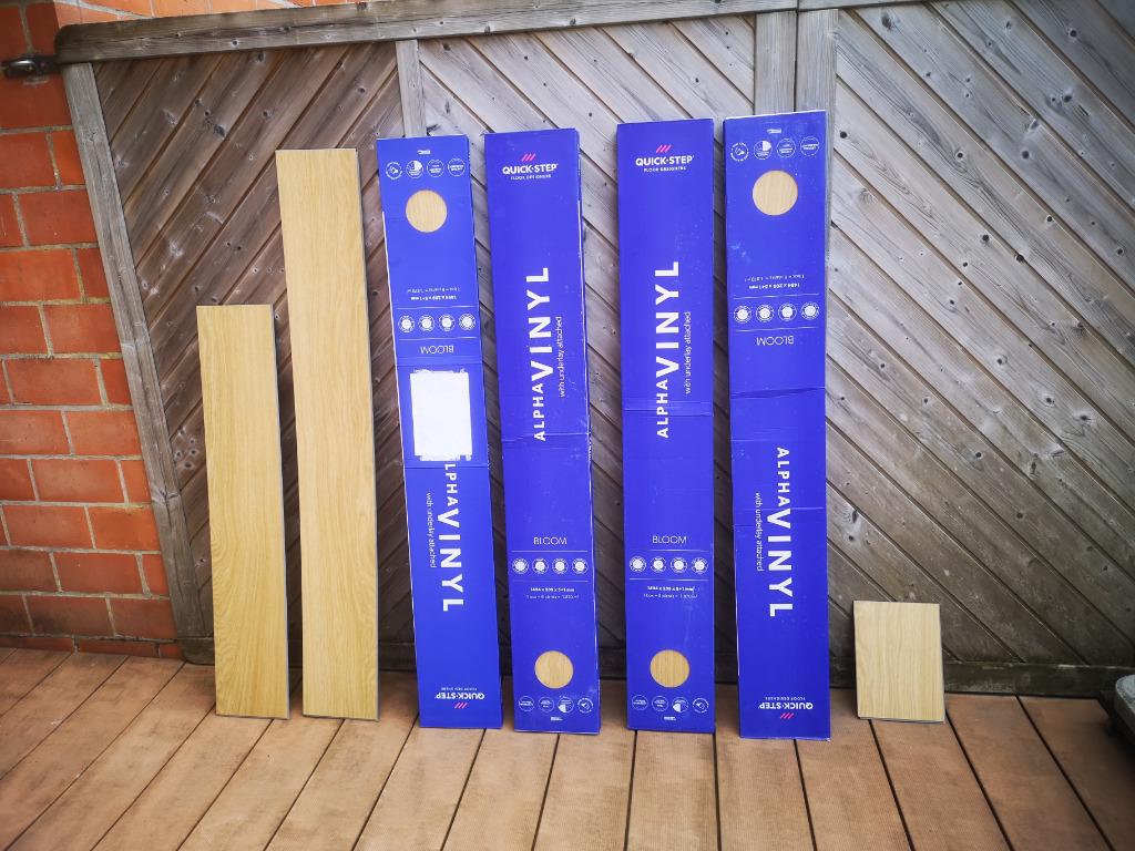Quick-Step vinyle 4 paquets chêne miel pur avec sous couche, Bricolage & Construction, Planches & Dalles, Neuf, Parquet, Synthétique