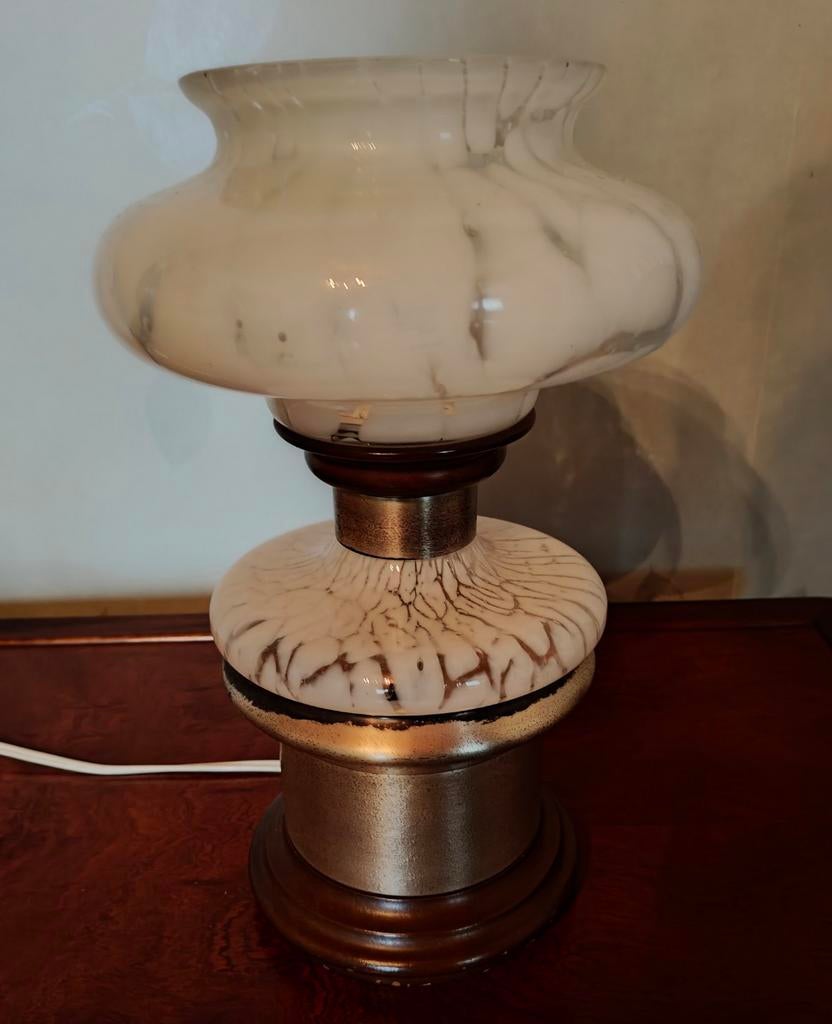Vintage Italiaanse Murano tafellamp jaren 70, Ophalen