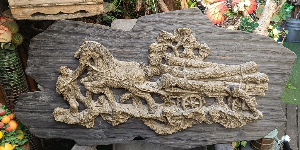 Vintage wanddecoratie zowel voor binnen als buiten te koop., Ophalen