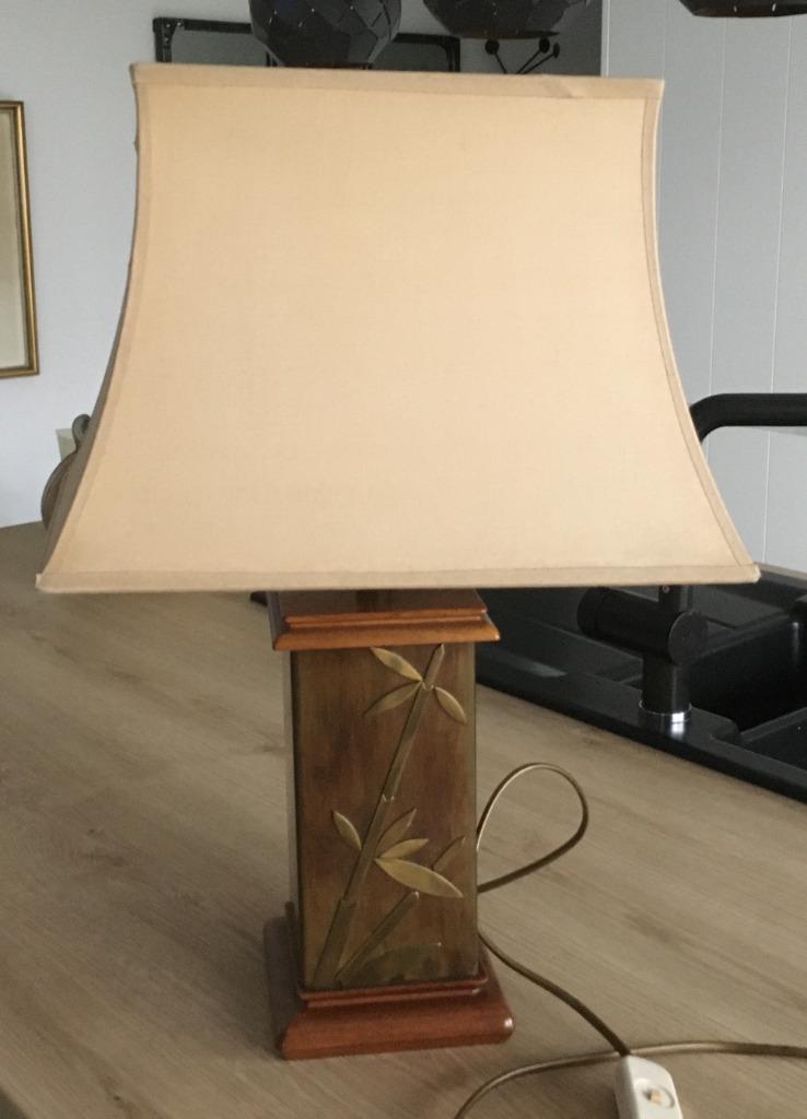 Lampe sur pied, Utilisé, Bois, Moins de 100 cm