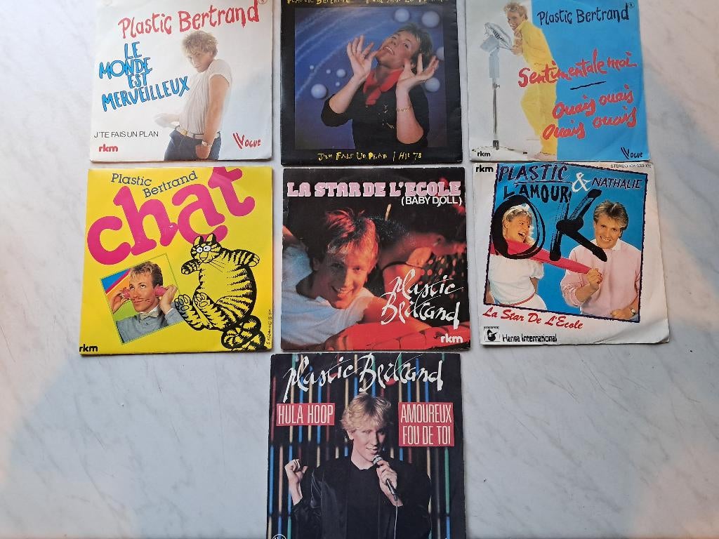 Lot Plastic Bertrand (7"), Enlèvement ou Envoi