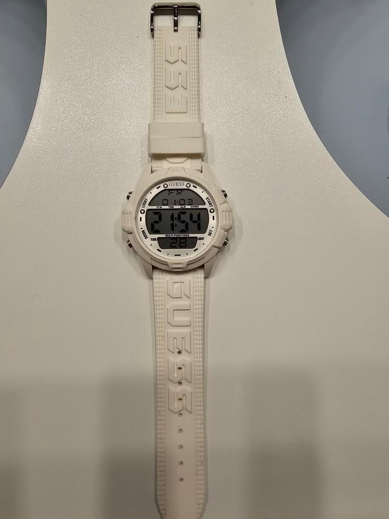 Wit Guess horloge, Ophalen of Verzenden, Zo goed als nieuw, Guess