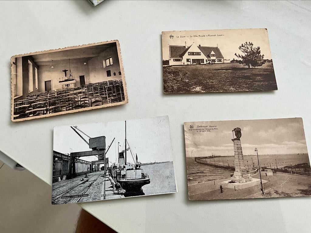 Oude postkaarten Zeebrugge , Le Zoute en Blankenberge, Collections, Photos & Gravures, Comme neuf, Enlèvement ou Envoi