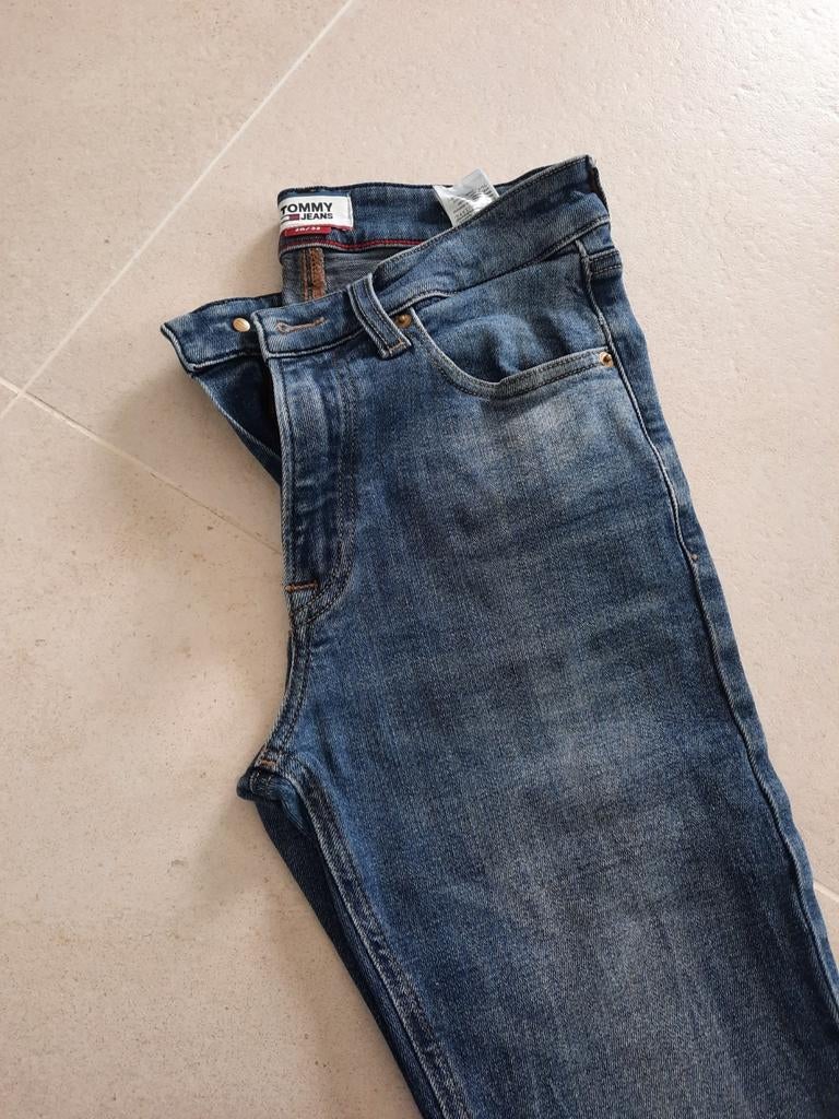 Tommy jeans w 28 l 32 blauw skinny simon, Kleding | Heren, Spijkerbroeken en Jeans, Ophalen, Blauw, W32 (confectie 46) of kleiner