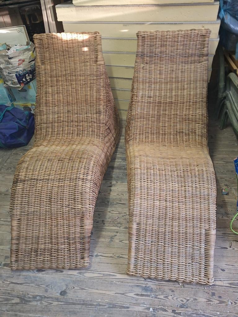 Karlskrona loungestoelen van Carl öjerstam, Ophalen, Rotan