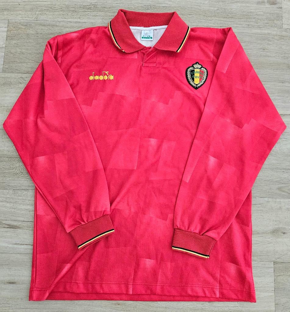 Maillot de football vintage de la Belgique 1992, Enlèvement ou Envoi, Comme neuf, Maillot