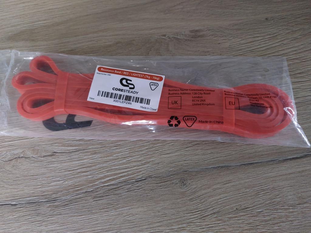Weerstandsband Coresteady rood 15kg, Sport en Fitness, Ophalen of Verzenden, Nieuw, Weerstandband